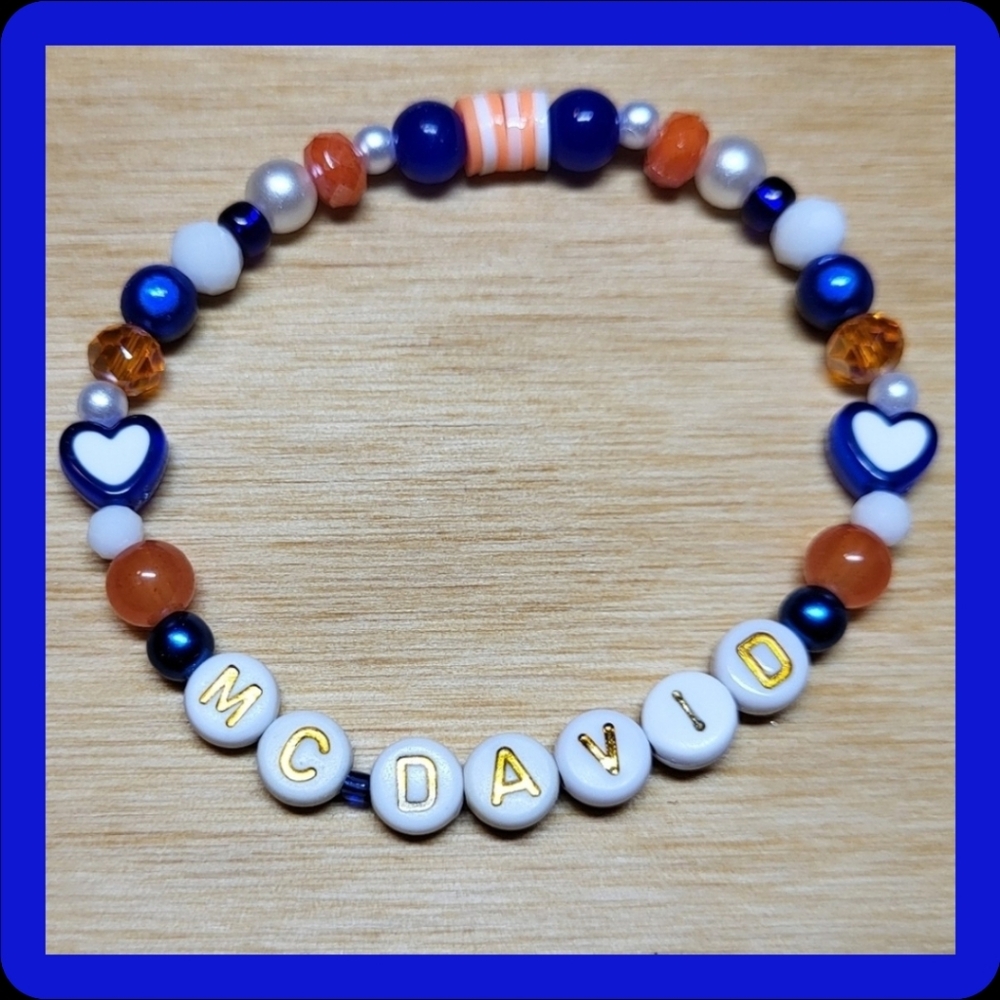 McDavid Oilers- Friendship Bracelet, Size 6"; 7"; 8"